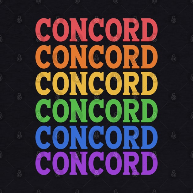 CONCORD RAINBOW TYPOGRAPHY by OlkiaArt